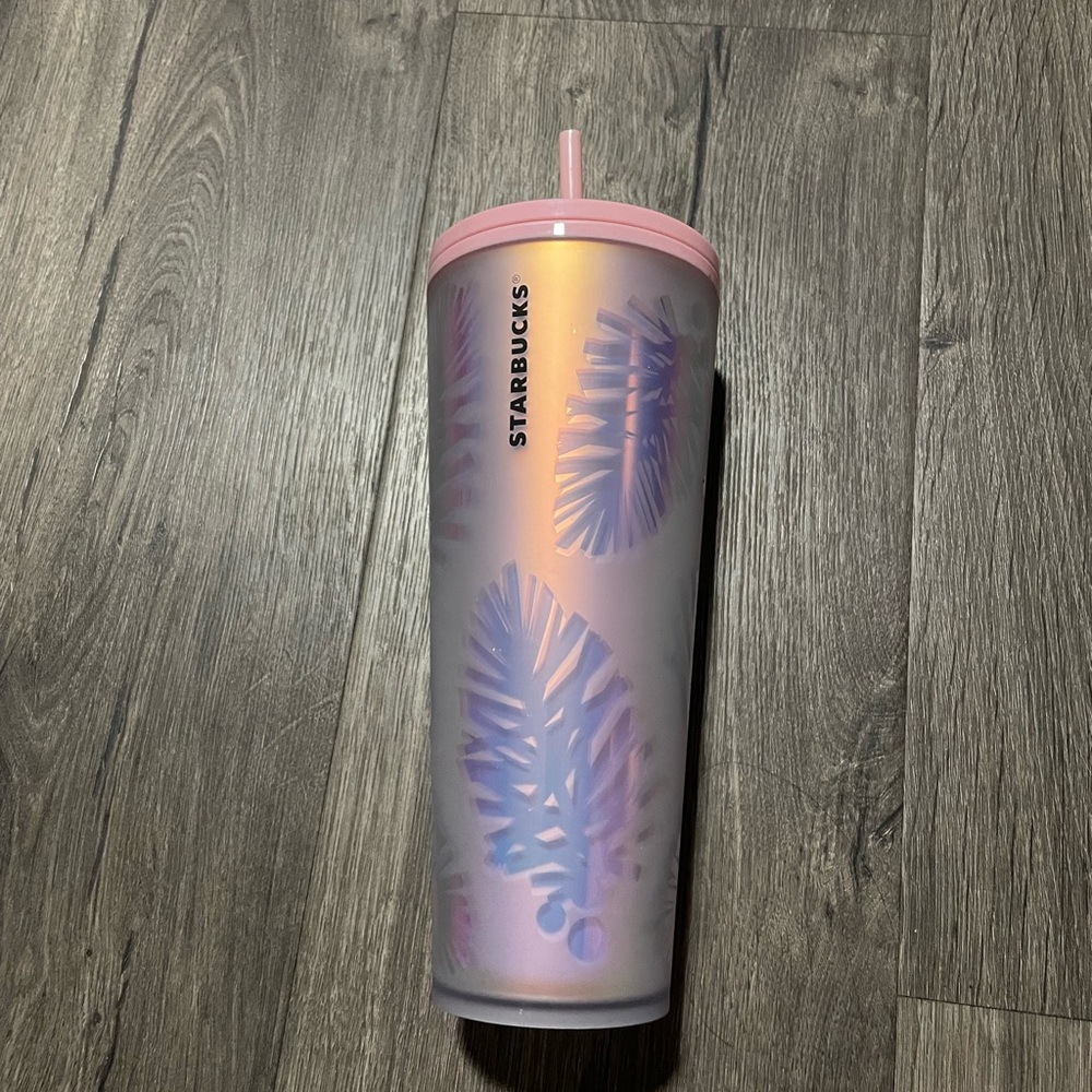 Starbucks Pink Holiday Iridescent Cup